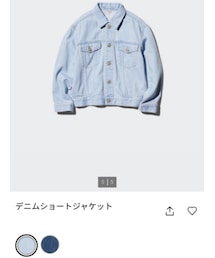 UNIQLO | size:120 color:62BLUE(デニムジャケット)