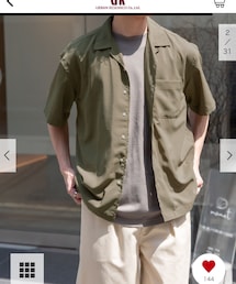 URBAN RESEARCH | 『セットアップ対応/速乾』FORK&SPOON　TEC LINENシャツ オリーブ(シャツ/ブラウス)