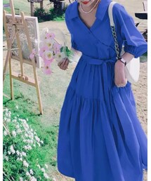 ブルーもあります。🥰 | ワンピース/ドレス