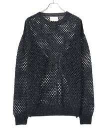 YOKE | MESHED KNIT CREWNECK(ニット/セーター)