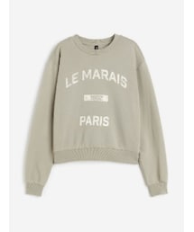 H&M | プリントスウェットシャツ(XL)(スウェット)