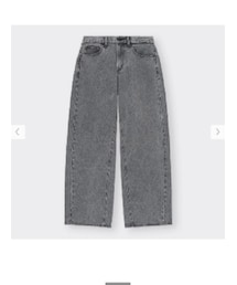 GU | ローライズバギージーンズ(sizeXL)(デニムパンツ)