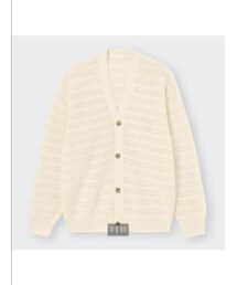GU | 透かし編みニットカーディガン(size XL)(カーディガン/ボレロ)