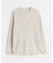 H&M | リラックスフィットリブニットセーター(L)(ニット/セーター)