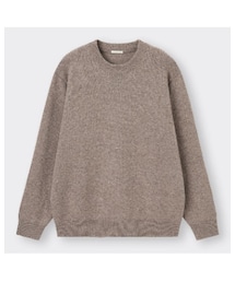 GU | ラムブレンドクルーネックセーター(ユニセックス XL)(ニット/セーター)