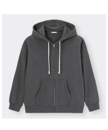 GU | オーバーサイズスウェットフルジップパーカ(WOMEN XL)(パーカー)