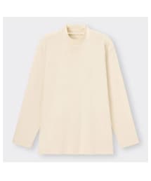 GU | ソフトコットンモックネックT(L)(Tシャツ/カットソー)