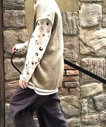 手頃な柄シャツ | 顔がいっぱい(シャツ/ブラウス)