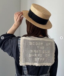 Samansa Mos2 | ロゴメッシュレースセーラー付け襟(2801189-22-11)(ファッション雑貨)