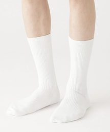 無印良品 | 足なり直角　リブ編み　靴下（紳士・えらべる）(ソックス/靴下)