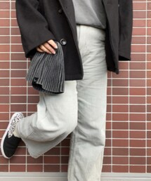 no brand | コーデュロイシャーベットカラーワイドパンツ(その他パンツ)