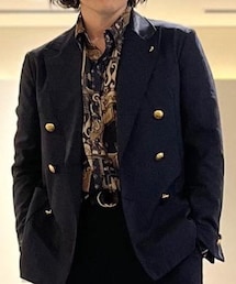 柄シルクシャツ | シャツ/ブラウス