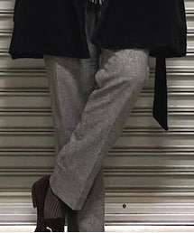 グレージュウールパンツ | スラックス