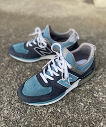 KITH | RONNIE FIEG × DOVER STREET MARKET × NEW BALANCE 574 "SPORT NAVY"(スニーカー)