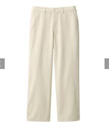 無印良品 | 木の実から作ったカポック混ヘリンボーンワイドパンツ(パンツ)