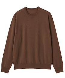 無印良品 | 洗えるウールハイゲージクルーネックセーター(ニット/セーター)