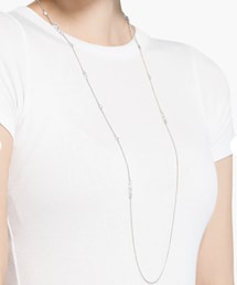 SWAROVSKI |  セール Tennis Deluxe ネックレス ミックスカット, ホワイト, ロジウム・プレーティン(ネックレス)