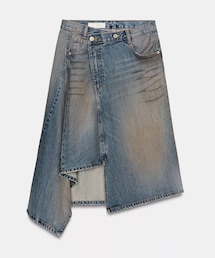 ZARA | TRFアシメデニムミディスカート ¥ 6,590  xs(デニムスカート)
