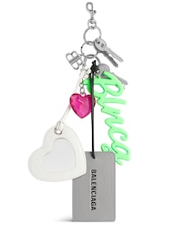 BALENCIAGA | Aki チャーム / キーリング マルチカラー カーフスキン、ブラス、ラムスキン、シリコン¥130,900(キーホルダー)