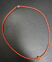 no brand | 本珊瑚　K18  ネックレス(ネックレス)