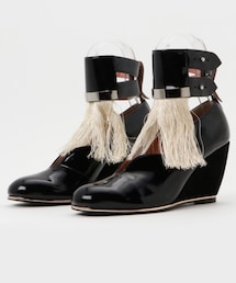 TSUMORI CHISATO | アートブラシウェッジ　¥62,700(シューズ)
