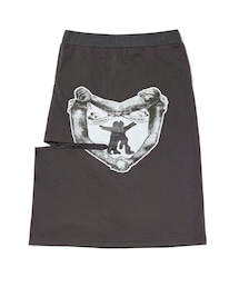 OPEN Yy | YY HUG&HEART CUTOUT SKIRT, CHARCOAL M(スカート)
