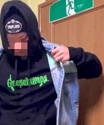 no brand | リメイクダウンベスト(デニムジャケット)