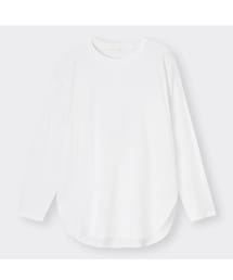 GU | ラウンドヘムロングスリーブT(長袖)(Tシャツ/カットソー)