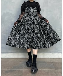 heenieheenie | Rose Tiered Salopette Onepiece(ワンピース)