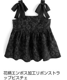 GRL | 花柄エンボス加工リボンストラップビスチェ(シャツ/ブラウス)