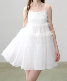 Treat urself | Soft veil camisole dress(ワンピース)