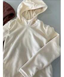 pina | SOYBEAN / layered fleece hoodie(Tシャツ/カットソー)