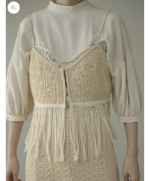 Eaphi | fringe crochet knit bustier(その他トップス)