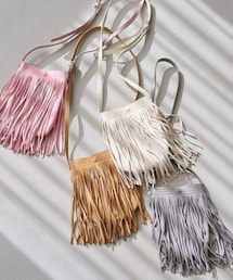 Kastane | 【Kastaneノベルティー】スウェードフリンジバッグ(ショルダーバッグ)