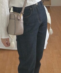 UNIQLO | スリムストレートハイライズジーンズ(デニムパンツ)