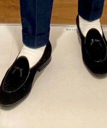 Santoni | スエード素材のベルジャンローファー(ローファー)