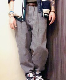 GU | ウールライクイージーアンクルパンツ(パンツ)