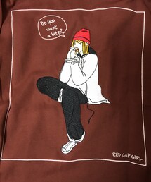 Red Cap Girl | シャツの背中デザイン(その他)