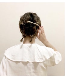 ツインテールの図 | バレッタ/ヘアクリップ