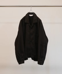 ANCELLM | DOUBLEGAUZE SHIRT  BLACK  size1(シャツ/ブラウス)