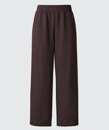 UNIQLO:C | スウェットワイドパンツ  DARK BROWN  Mサイズ(スウェットパンツ)