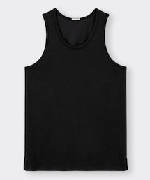 GU | ドライポンチロングタンクトップ  BLACK  Mサイズ(タンクトップ)