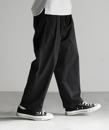 RUUBON | 【RUUBON】rustic 2tuck semiwide  pants / ラスティック 2タック セミワイド パンツ(その他パンツ)