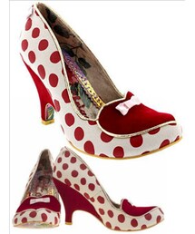 Irregular Choice | Dotty Love Heart Front Valentines Court Shoe(パンプス)