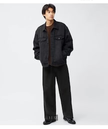 GU | スーパーバギージーンズ　28inch(デニムパンツ)