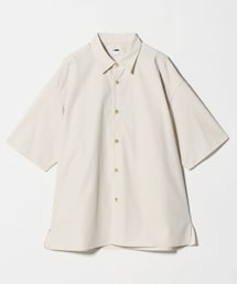 H BEAUTY&YOUTH UNITED ARROWS | H BEAUTY&YOUTH ウェザークロススクエアカットショートスリーブシャツ オフホワイト Sサイズ(シャツ/ブラウス)