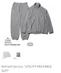 FreshService | freshservice  utility packable suit GRAY M