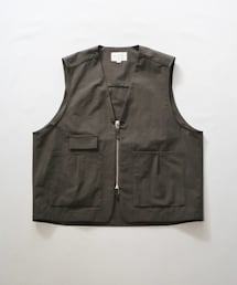 STILL BY HAND | still by hand COTTON NYLON TYPEWRITER ZIP VEST(ベスト)