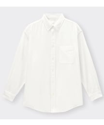 GU | ツイルオーバーサイズシャツ　ホワイト　M size(シャツ/ブラウス)