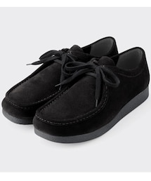GU | リアルレザーモカシンシューズ　89BLACK  27cm(モカシン/デッキシューズ)
